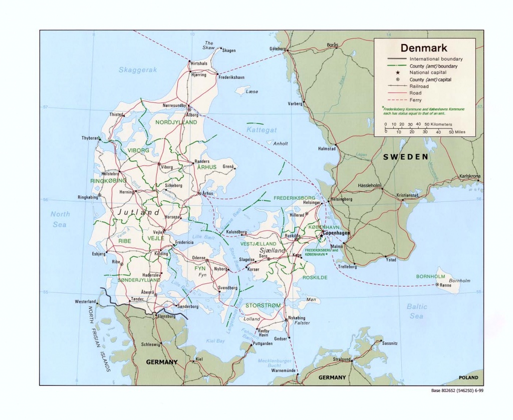 Denmark Maps - Perry-Castañeda Map Collection - Ut Library Online - Printable Map Of Denmark