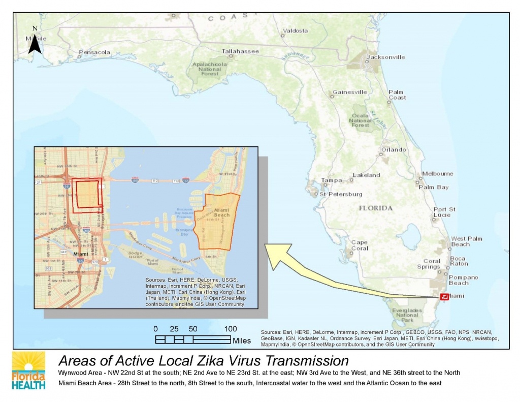 Department Of Health Daily Zika Update | Florida Department Of Health - Zika Florida Map