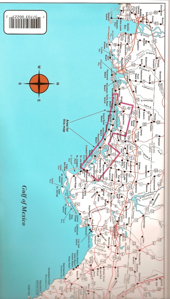 Destin To Panama City Top Spot Fishing Map, Keith Map Service, Inc. - Map Of Destin Florida And Surrounding Cities