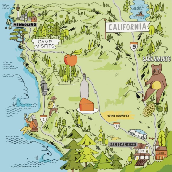 California Campgrounds Map
