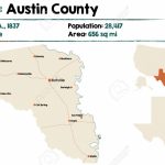 Detailed Map Of Austin County In Texas, United States   Austin County Texas Map