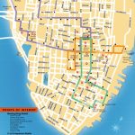 Detailed Map Of The Charleston Dash Trolley Routes. | Charleston Sc   Printable Map Of Charleston Sc Historic District