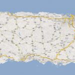 Detailed Road Map Of Puerto Rico With Cities. Puerto Rico Detailed   Printable Map Of Puerto Rico With Towns