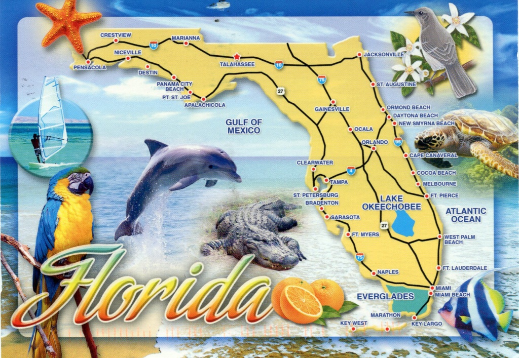 Detailed Tourist Map Of Florida State. Florida State Detailed - Florida Tourist Map