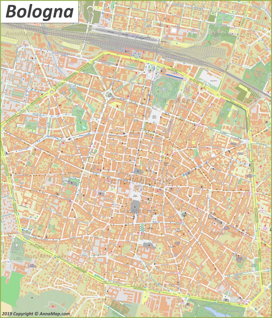 Printable Map Of Bologna City Centre Free Printable Maps
