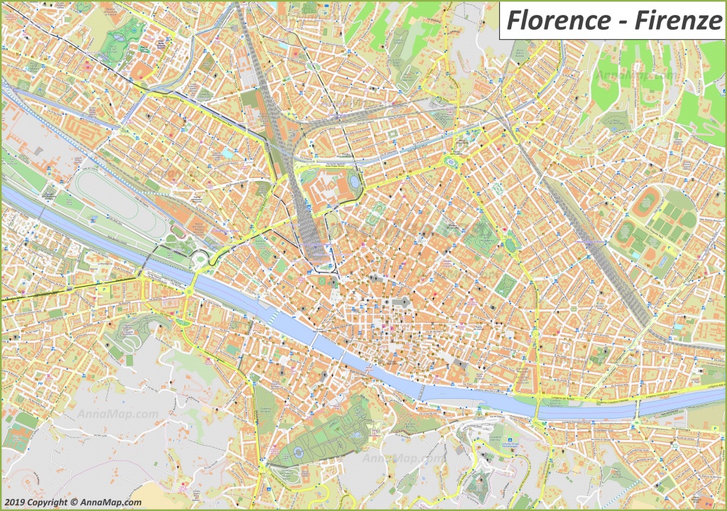 Detailed Tourist Maps Of Florence | Italy | Free Printable Maps Of - Printable Map Of Florence