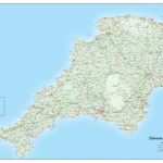 Devon And Cornwall County Map • Map Graphics   Printable Map Of Cornwall