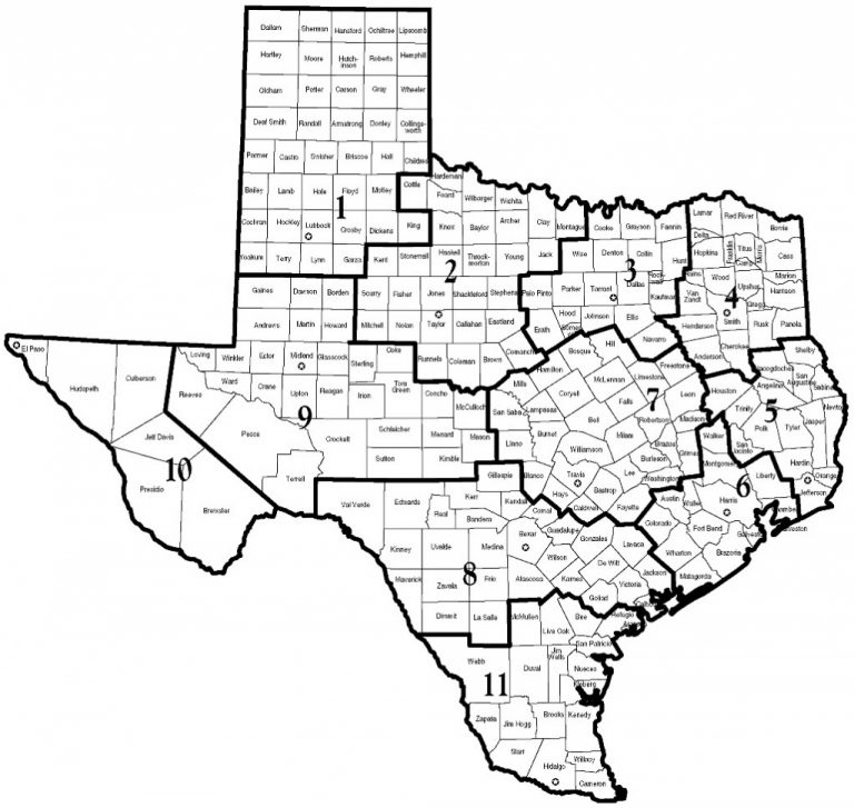 Dfps - Map Of Dfps Regions - Texas Dps Region Map | Free Printable Maps