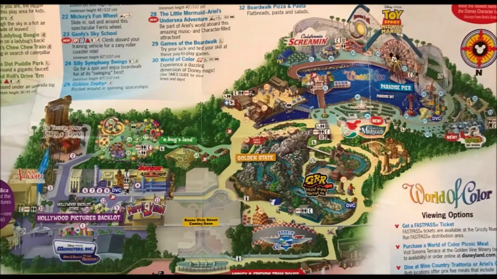 Disney California Adventure Maps Over The Years #2 See Video #3 Its - California Adventure Map