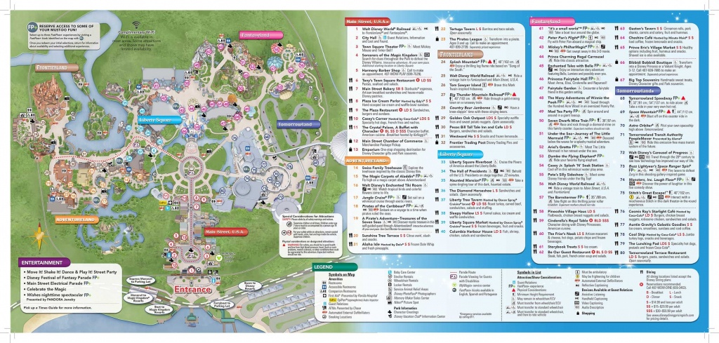 Disney-Magic-Kingdom-Map | Virtual Magic Kingdom In 2019 | Disney - Printable Magic Kingdom Map 2017