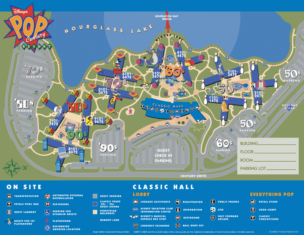 Disney World Maps For Each Resort - Disney Hotels Florida Map