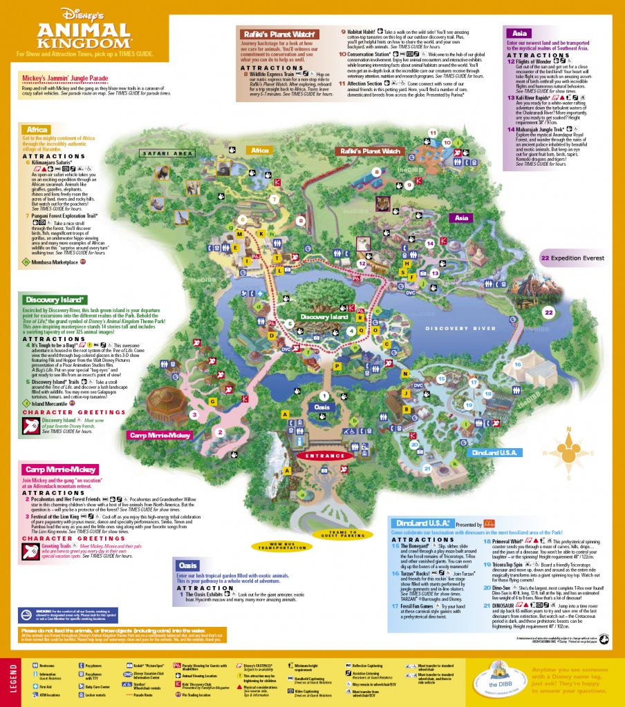 Disneys Animal Kingdom Map - Disney039S Animal Kingdom Orlando Fl - Animal Kingdom Florida Map
