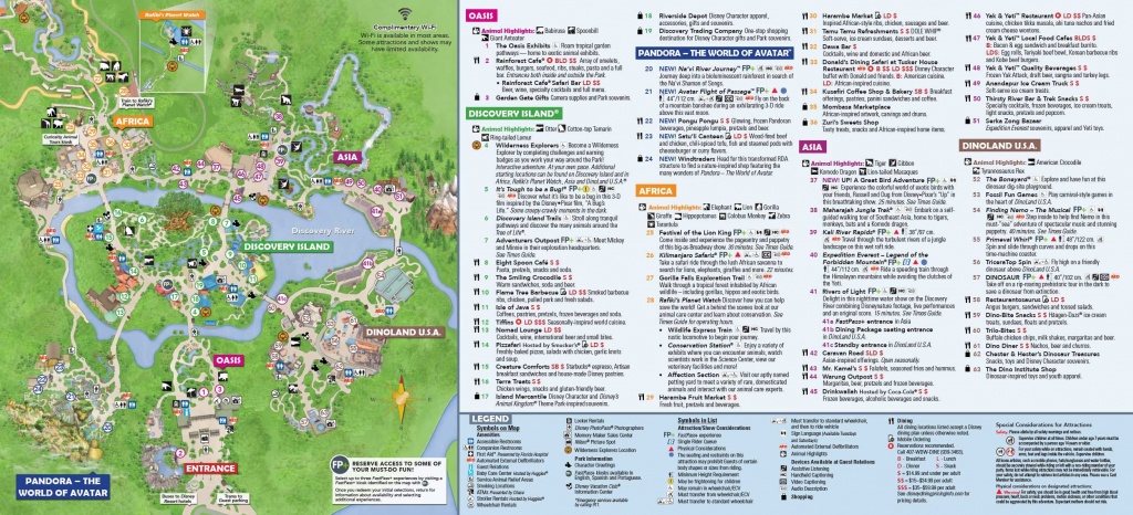 Disney&amp;#039;s Animal Kingdom Map Theme Park Map | Dinsey Vaca In 2019 - Printable Maps Of Disney World Theme Parks