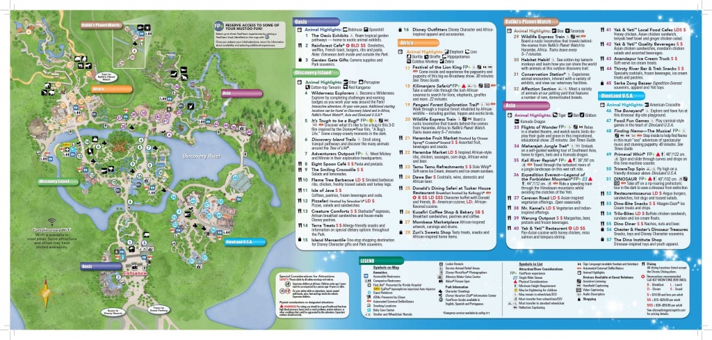 Disney&amp;#039;s Animal Kingdom Map Theme Park Map | Disney | Disney World - Animal Kingdom Florida Map