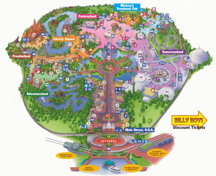 Disney World Florida Theme Park Maps