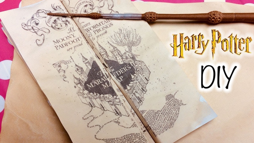 Diy Harry Potter Marauder&amp;#039;s Map Printable And Parchment Easy Diy - Hogwarts Map Printable