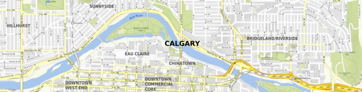 Printable Map Of Downtown Calgary
