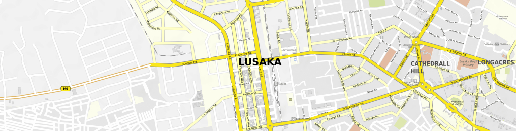 Download Map Lusaka - Printable Map Of Lusaka