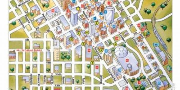 Map Of Downtown Fort Worth Texas