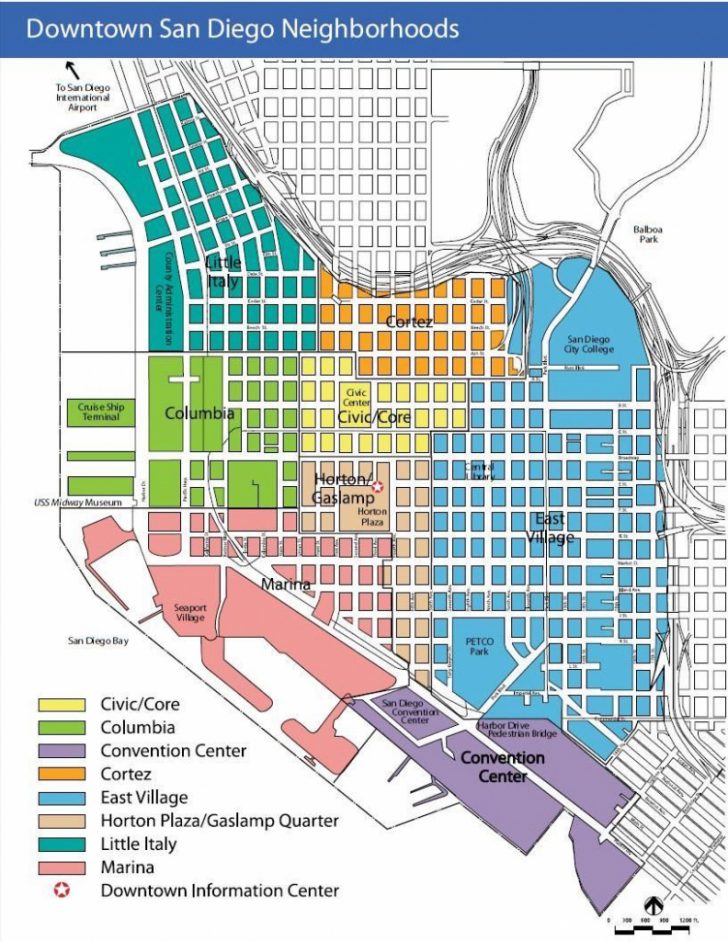 Printable Map Of Downtown San Diego