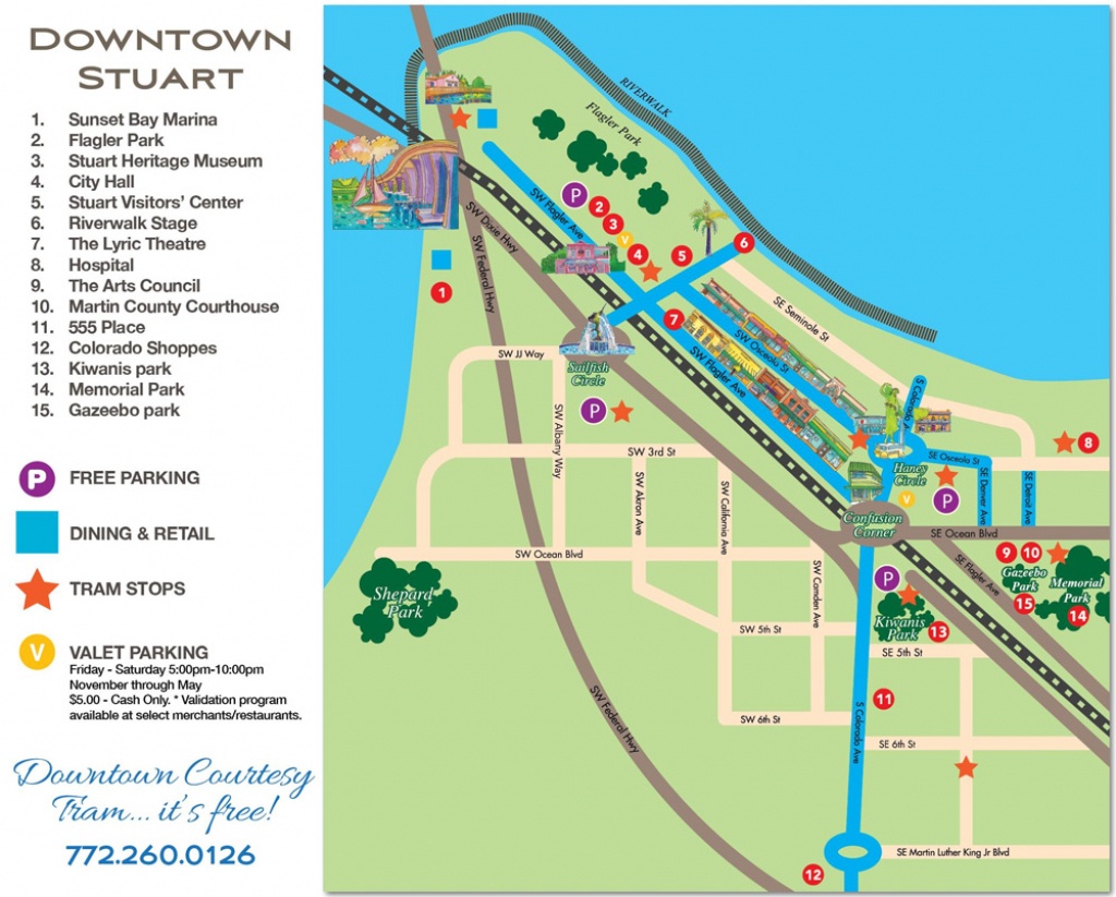 Downtown Stuart, Florida Map - Historic Downtown Stuarthistoric - Map Showing Stuart Florida