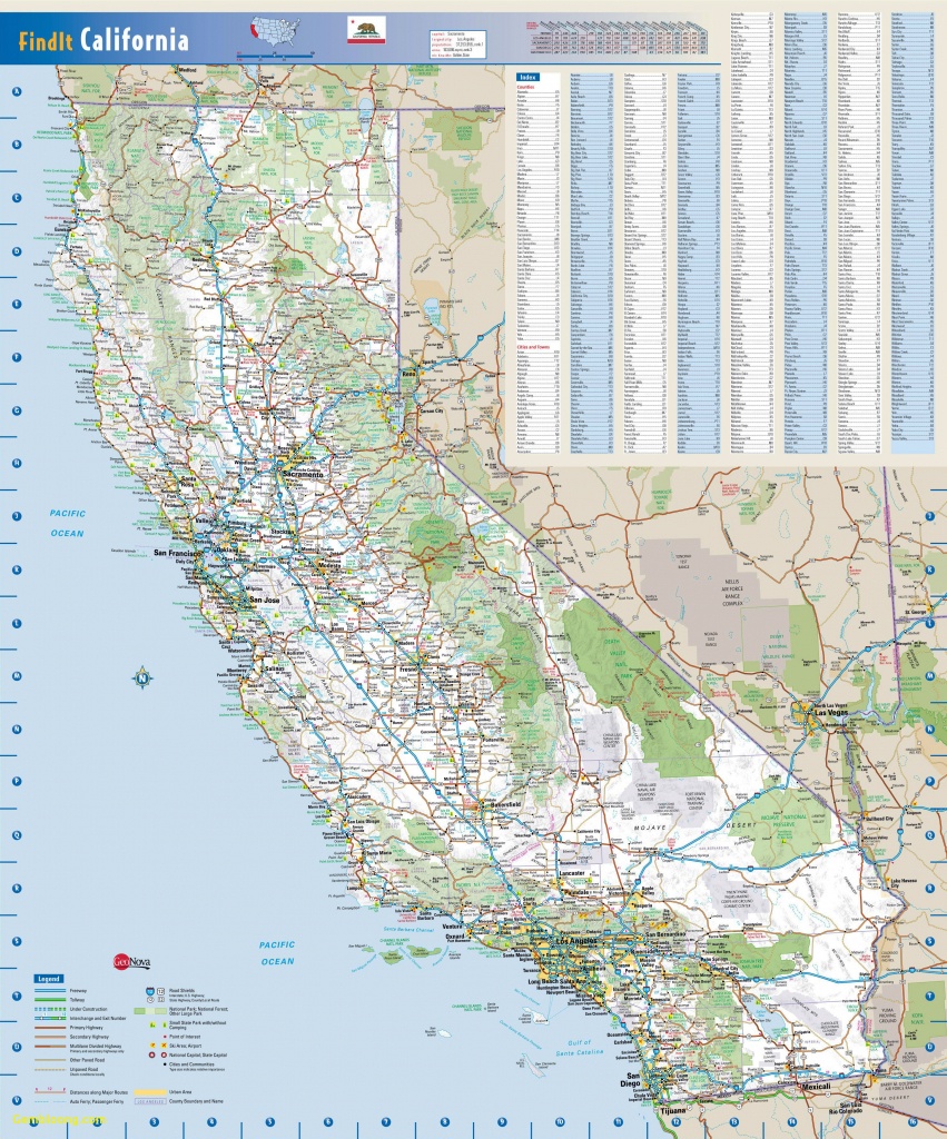 Driving Map Of California - Lgq - Printable Road Map Of California