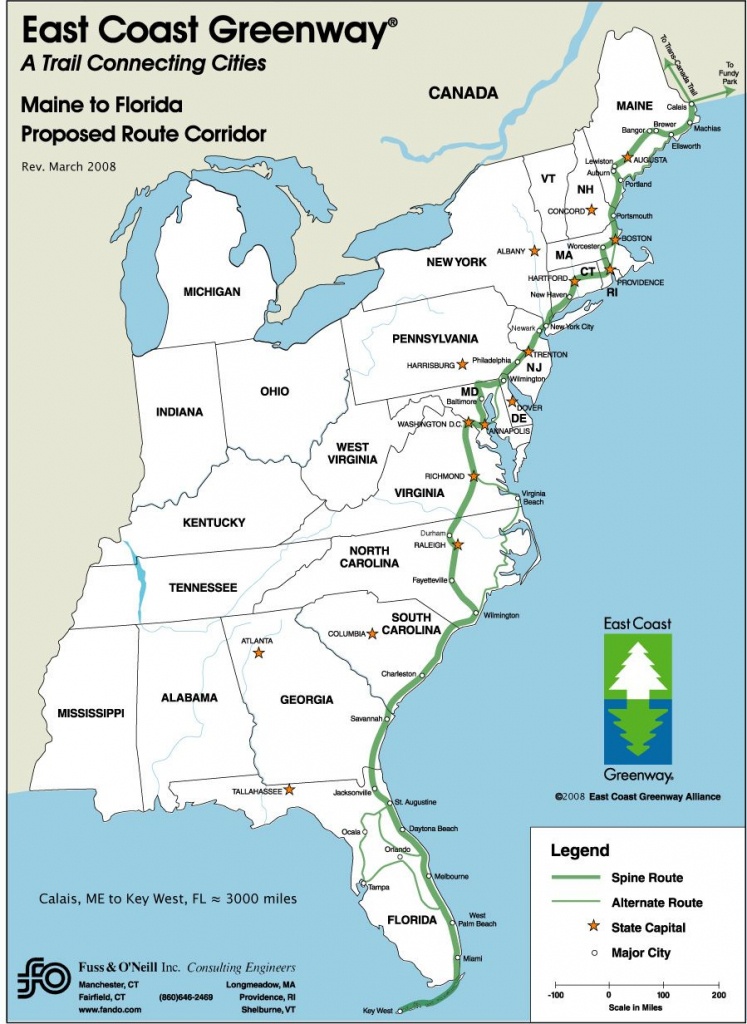 Driving Map Of East Coast | 26: Some Of The Benefits To Having A - Printable Map Of East Coast
