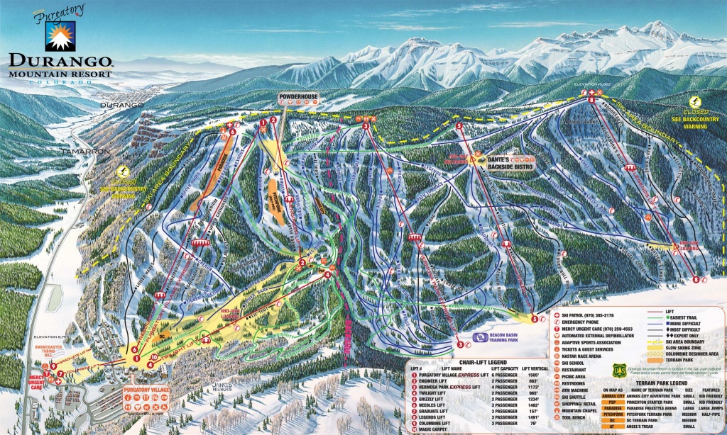 Durango Colorado - Bing Images | Ski Places I Have Been | Trail Maps - Big Bear Mountain Map California