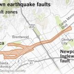 Earthquake Fault Maps For Beverly Hills, Santa Monica And Other   Where Is Santa Monica California On A Map