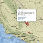 Earthquake: Live Map Of 7.1 Magnitude California Quake And Aftershocks   Where Can I Buy A Map Of California