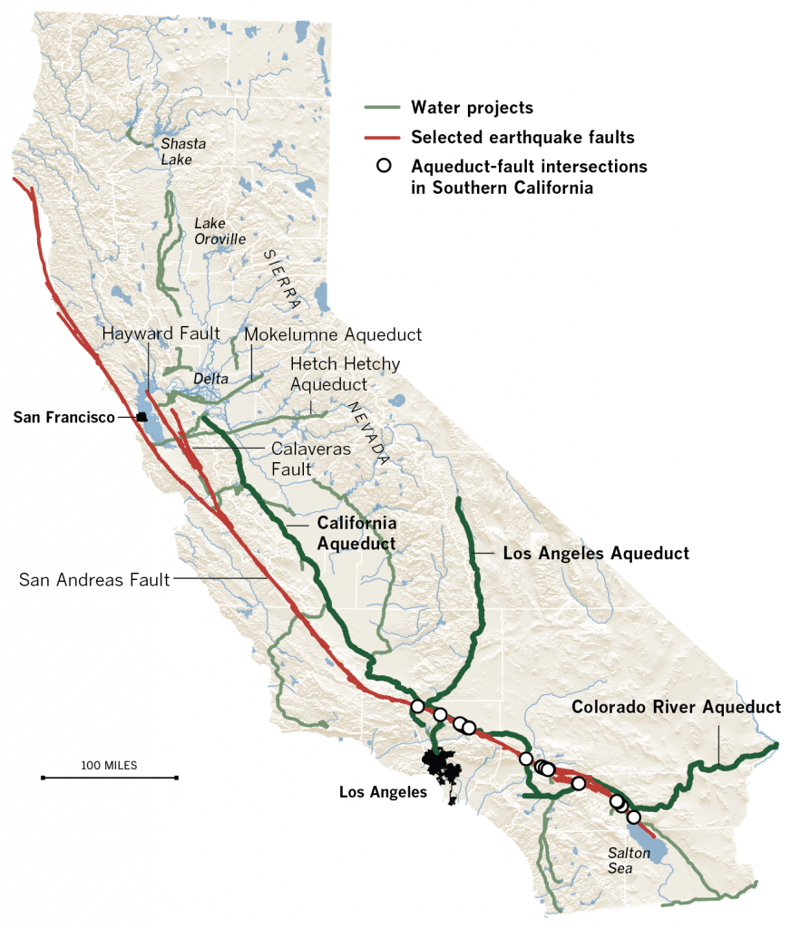 Earthquake Threats To California&amp;#039;s Water - Los Angeles Times - California Water Map