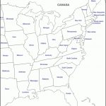 East Coast Of The United States Free Map, Free Blank Map, Free   Printable Map Of East Coast