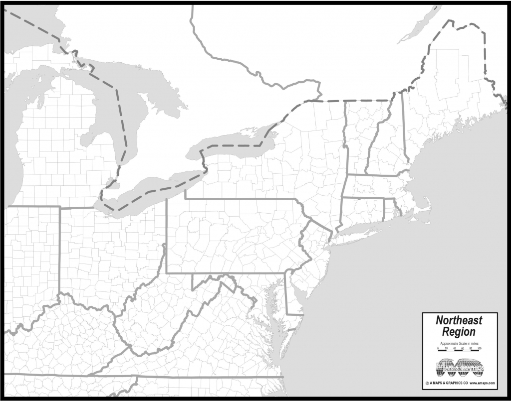 Eastern States Northeast Usa Outline Map - Berkshireregion - Printable Map Of New England