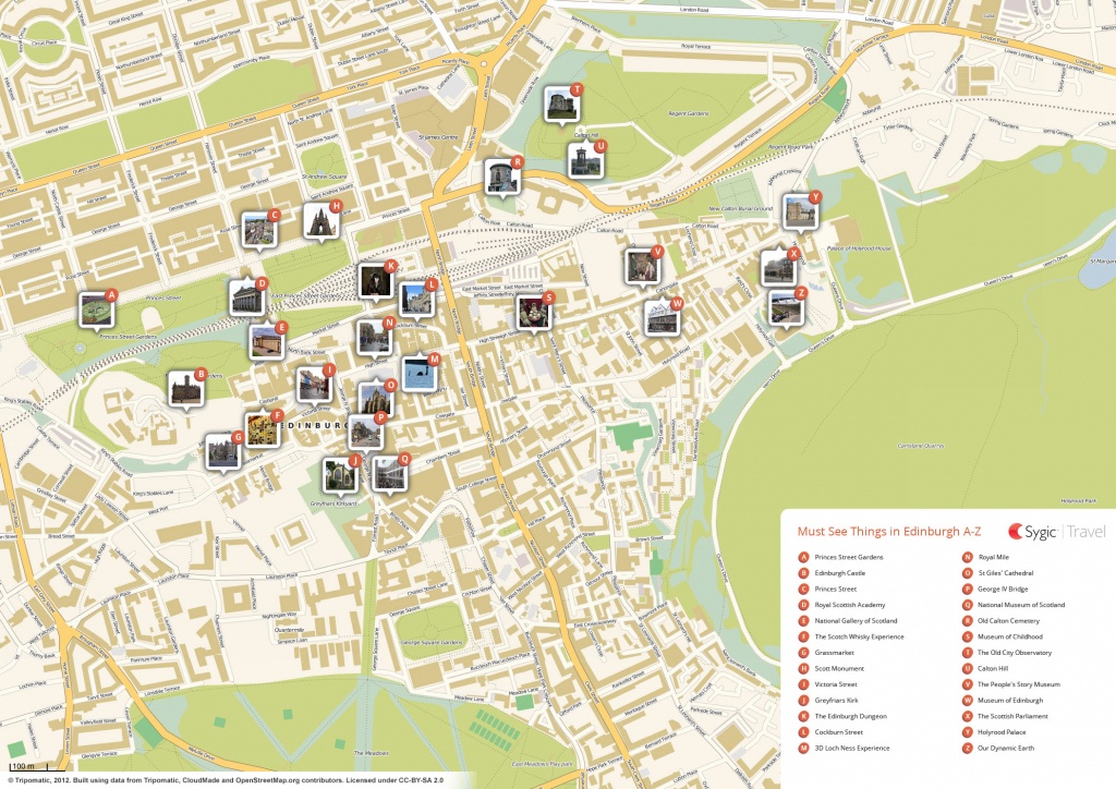 Edinburgh Printable Tourist Map | Sygic Travel - Best Printable Maps