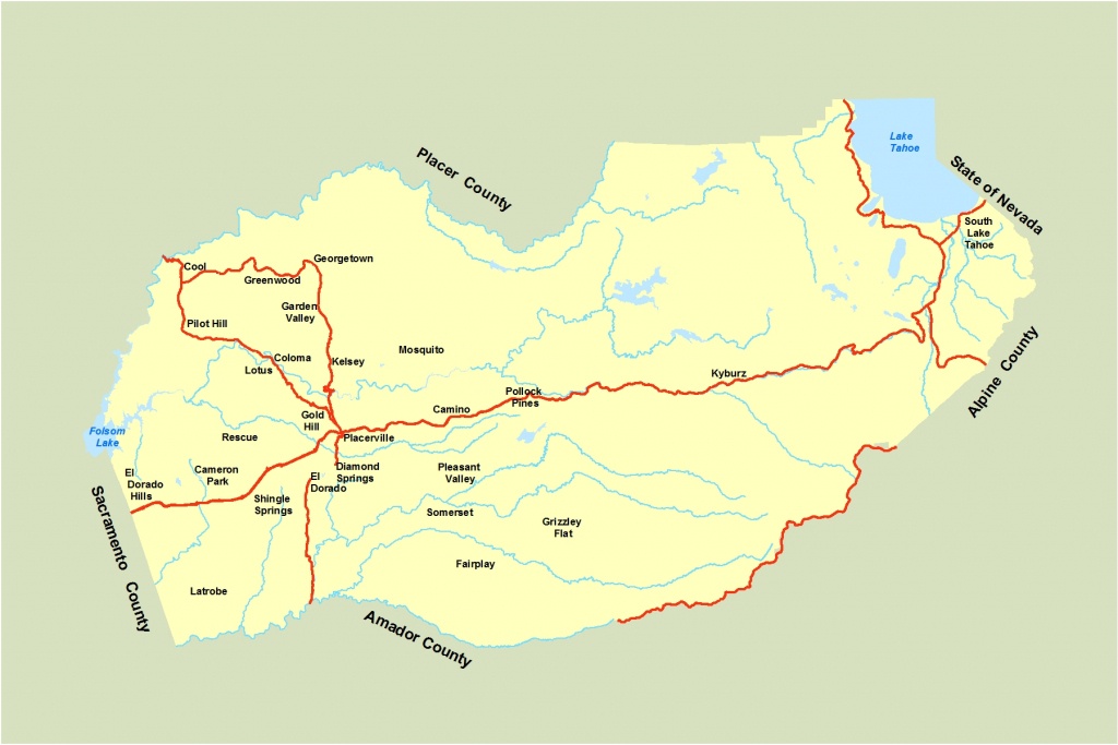 El Dorado County Map And Travel Information | Download Free El - El Dorado County California Parcel Maps