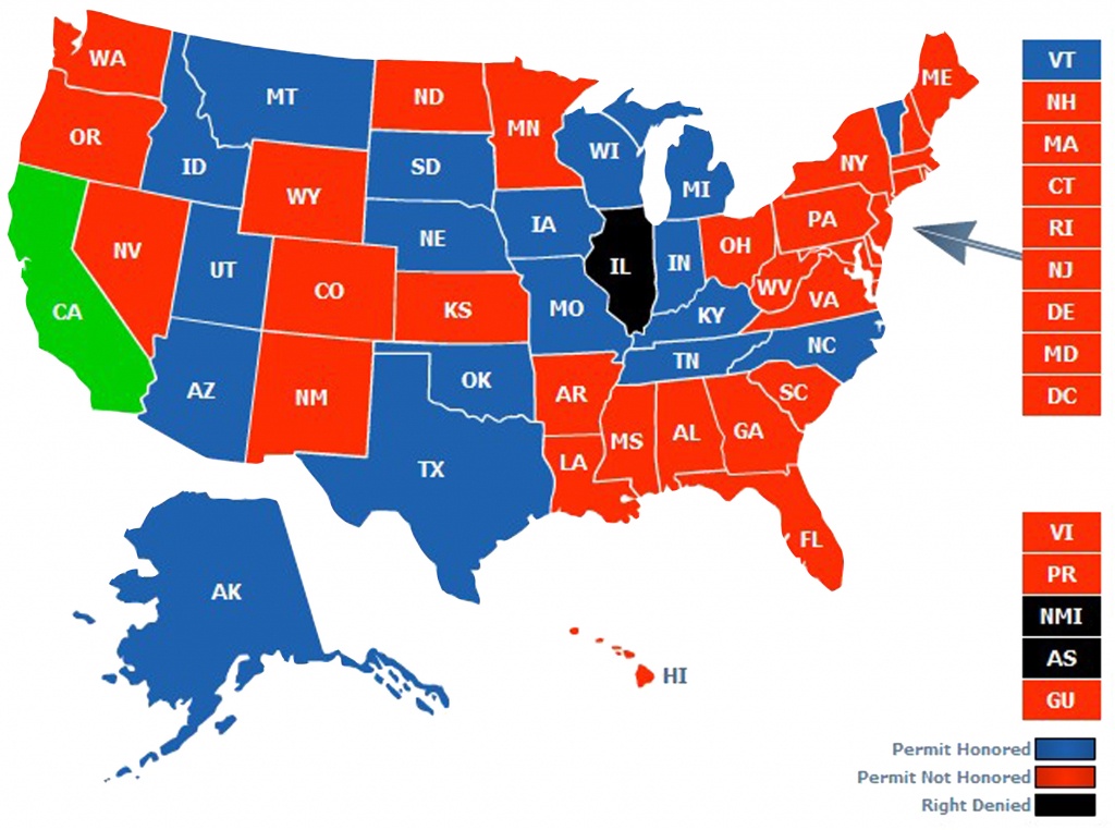 El Dorado County &amp;amp; Placer County Ccw Course | Ammo Depot - California Ccw Reciprocity Map