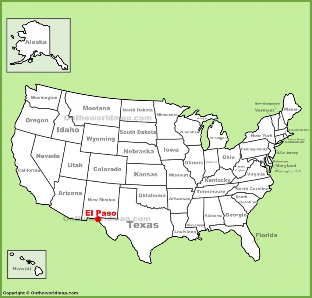 El Paso Location On The U.s. Map - Where Is El Paso Texas On The Map