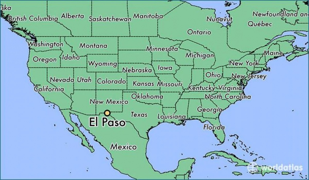 El Paso, Texas) Carte - Carte De El Paso, Texas (Texas - Usa) - Where Is El Paso Texas On The Map