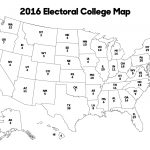 Electoral Map Coloring Page | Sitedesignco   Blank Electoral College Map 2016 Printable