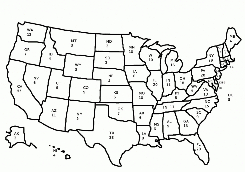 Electoralmap Electoral Map Blank On Blank Electoral Map 2016 - Free - 2016 Printable Electoral Map