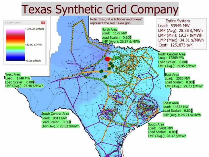 Texas Electric Grid Map