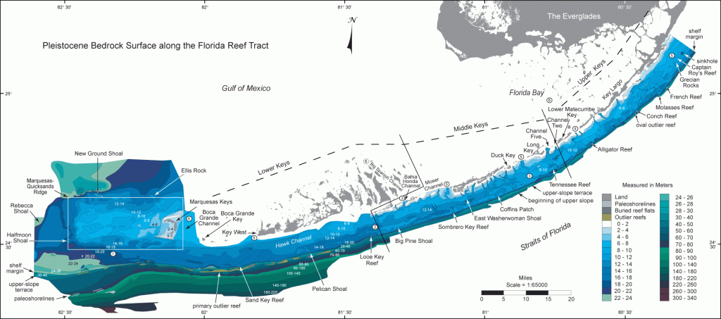 Elevation Map Of Florida Keys | Download Them And Print - Florida Keys Topographic Map