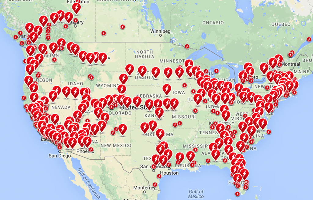 Elon Musk Tesla Charging Locations Will Be Virtually Everywhere Tesla Charging Stations Map California 