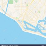 Empty Vector Map Of Newport Beach, California, Usa, Printable Road   Newport California Map