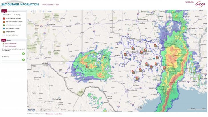 Power Outage Map Texas