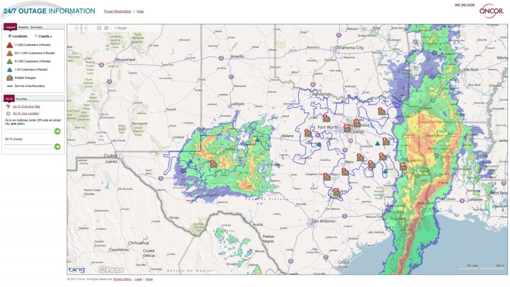 Power Outage Map Texas Free Printable Maps