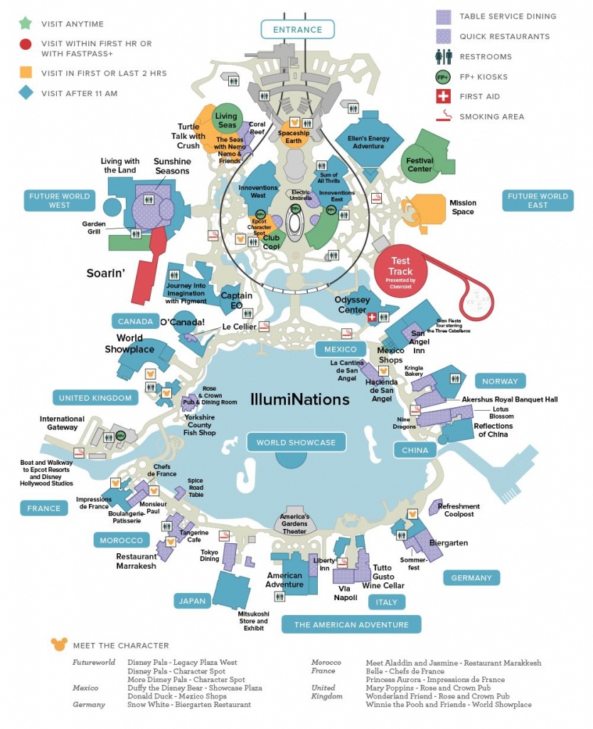 Epcot Map And Touring Plans. Allow Me To Be Your Vacation Planner At - Epcot Florida Map