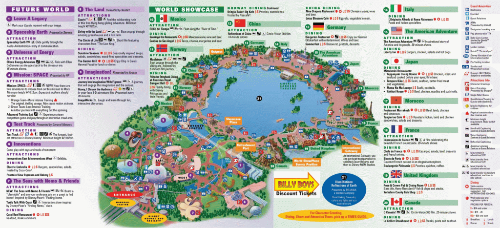 Epcotmap-Lgw.gif (3999×1822) | Treep To Disney | Disney World Map - Printable Epcot Map 2017