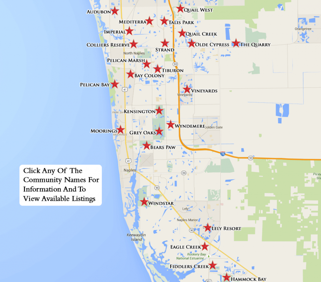 Equity Courses Map - Lely Resort Naples Florida Map