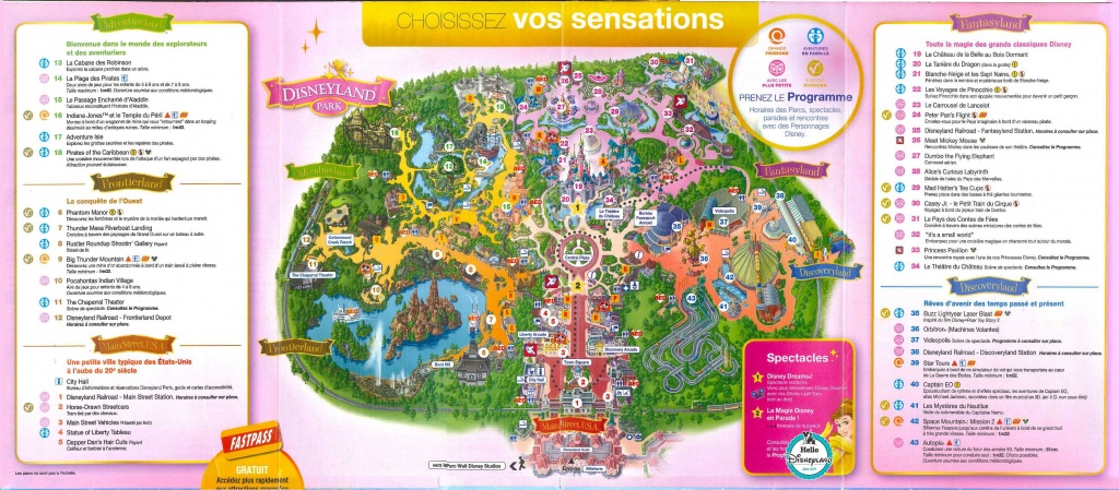 Eurodisney | Περιήγηση Στην Disneyland | Χάρτης Των Πάρκων | Goparis - Printable Disneyland Paris Map 2018